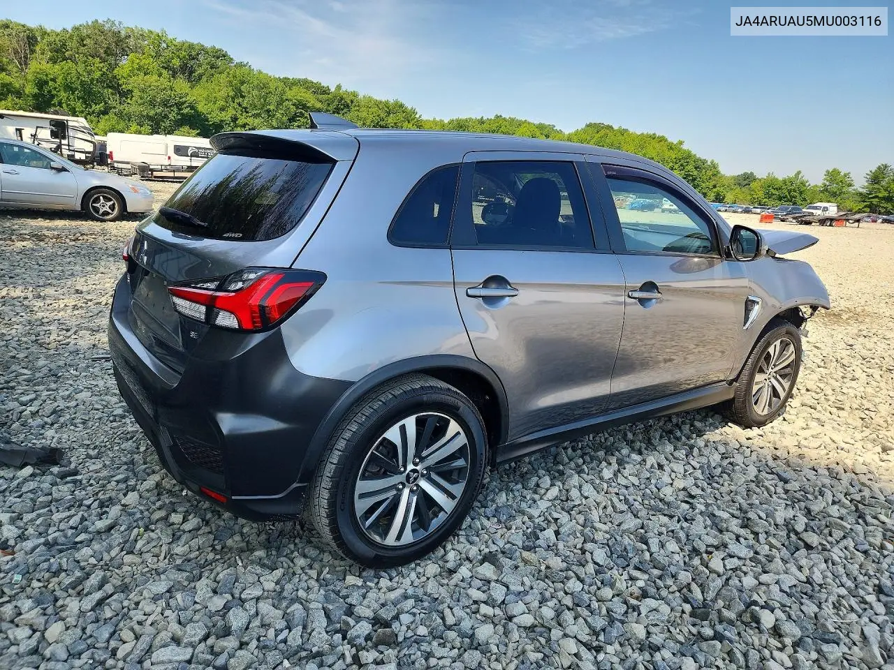 2021 Mitsubishi Outlander Sport Es VIN: JA4ARUAU5MU003116 Lot: 61332286
