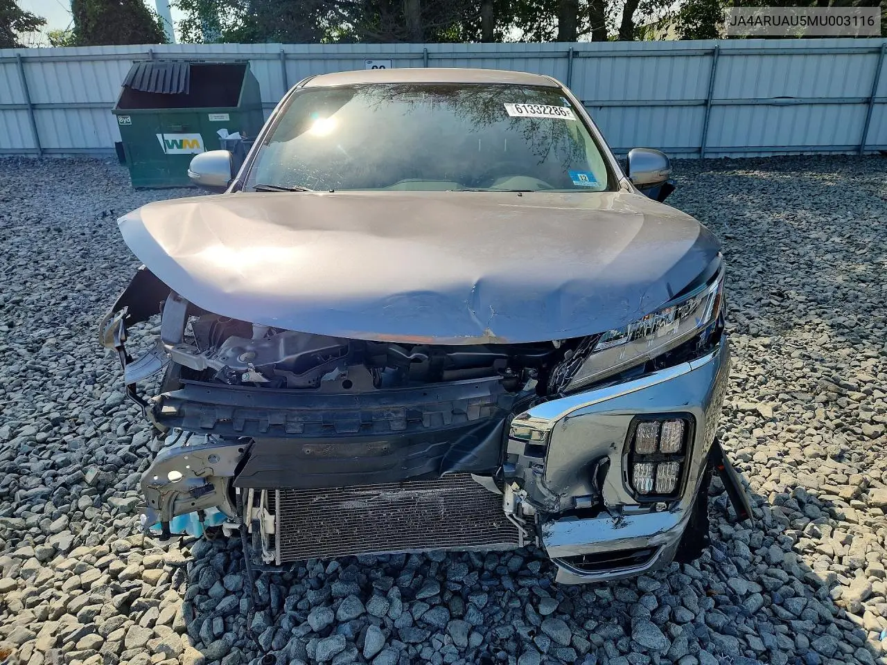 2021 Mitsubishi Outlander Sport Es VIN: JA4ARUAU5MU003116 Lot: 61332286