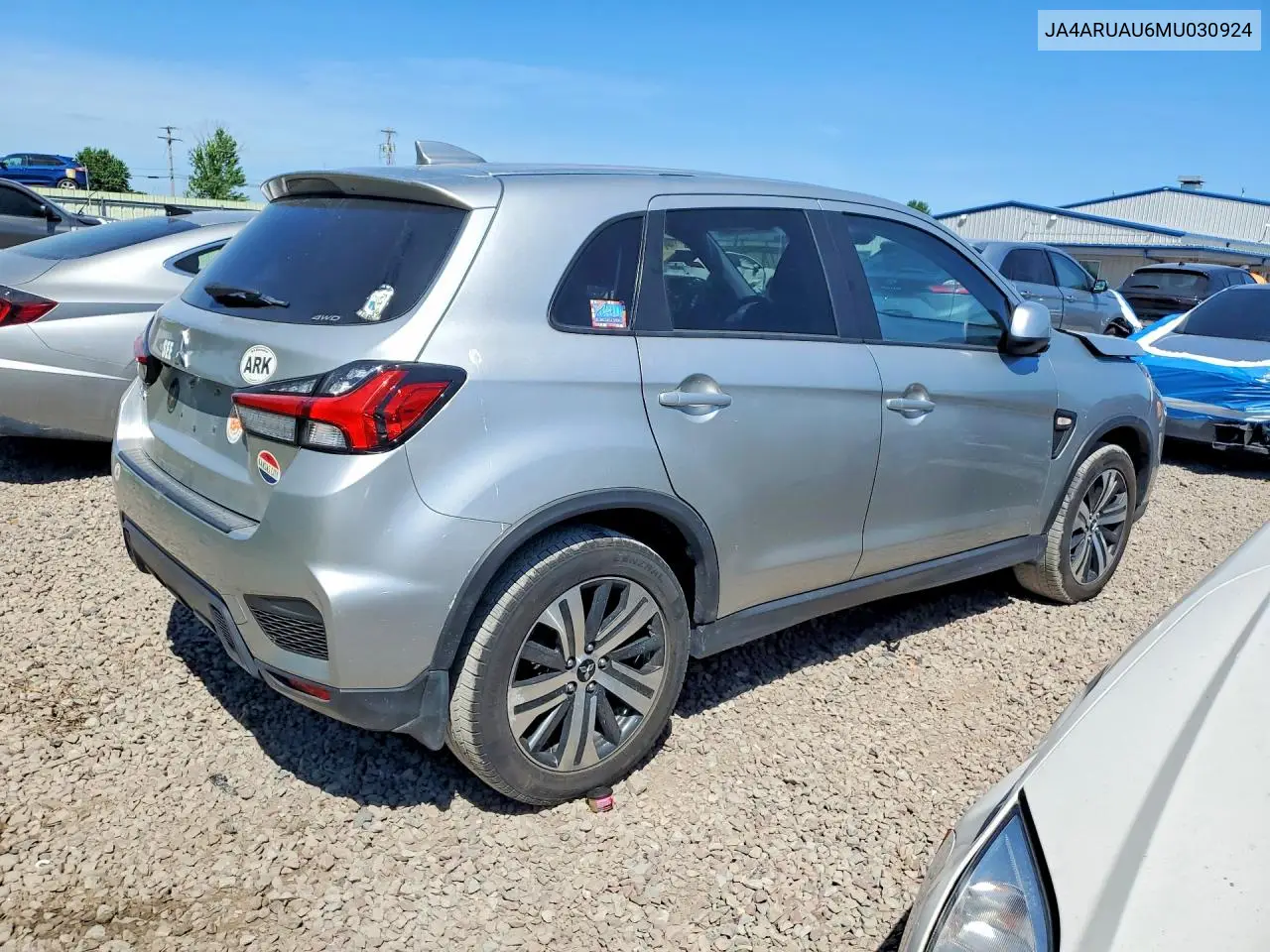 2021 Mitsubishi Outlander Sport Es VIN: JA4ARUAU6MU030924 Lot: 61596456