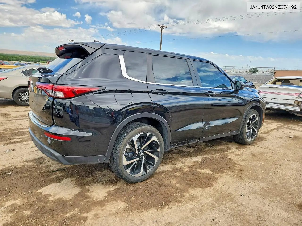 2022 Mitsubishi Outlander Es VIN: JA4J4TA82NZ074192 Lot: 56704186