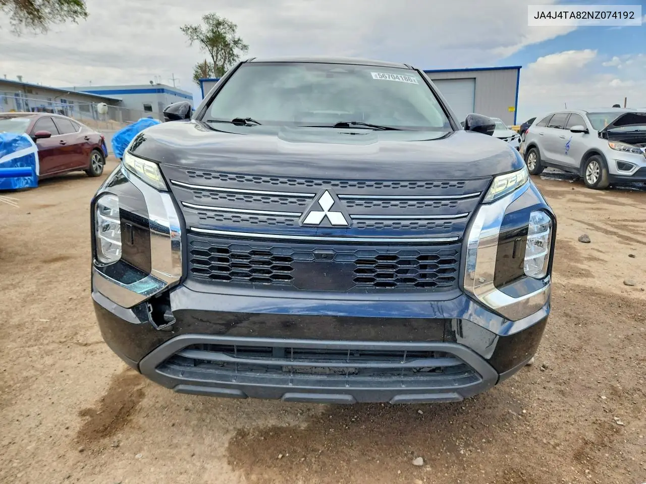 2022 Mitsubishi Outlander Es VIN: JA4J4TA82NZ074192 Lot: 56704186