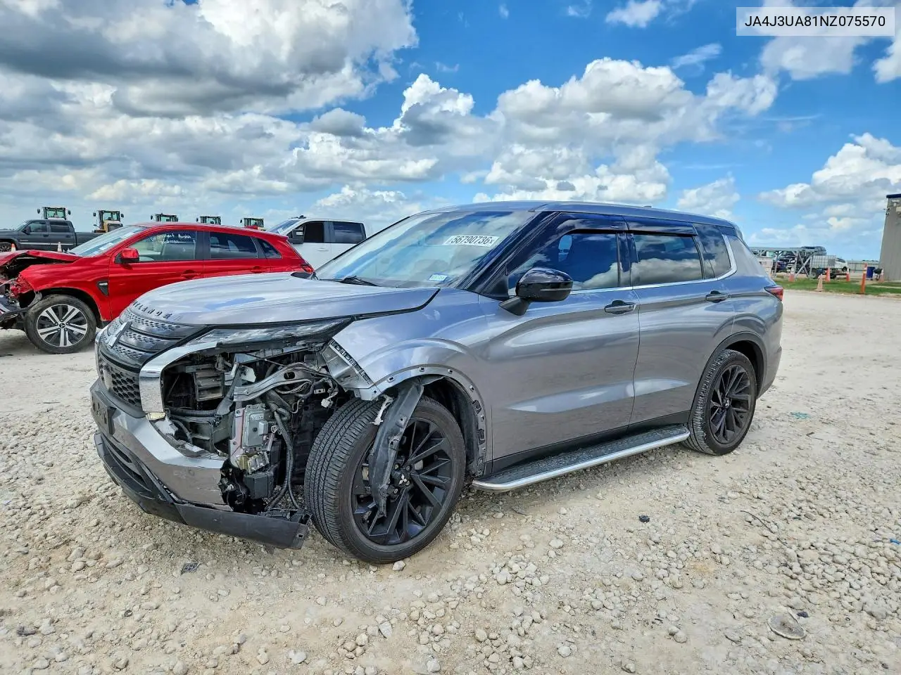 2022 Mitsubishi Outlander Se VIN: JA4J3UA81NZ075570 Lot: 56790736