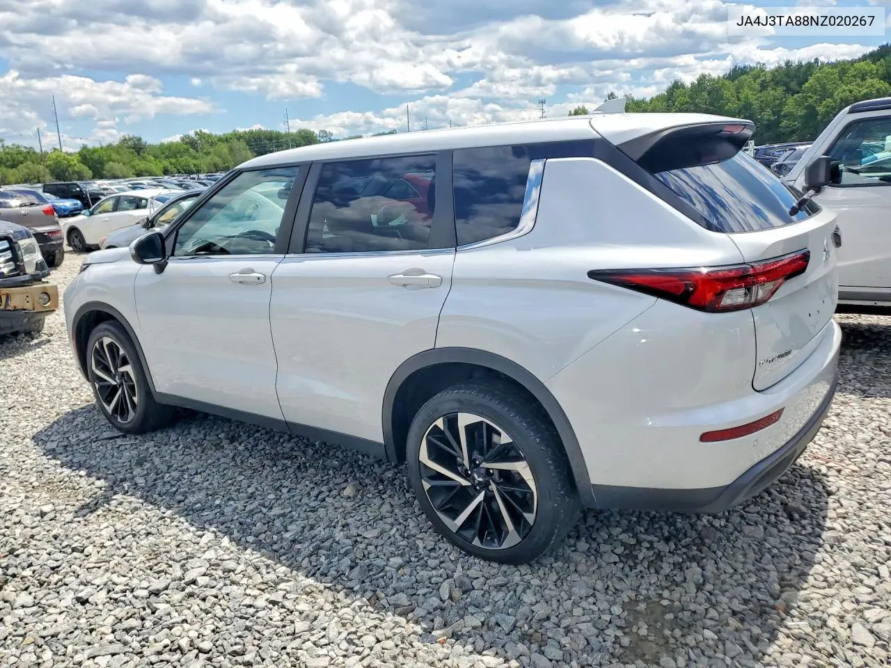 2022 Mitsubishi Outlander Es VIN: JA4J3TA88NZ020267 Lot: 58229936