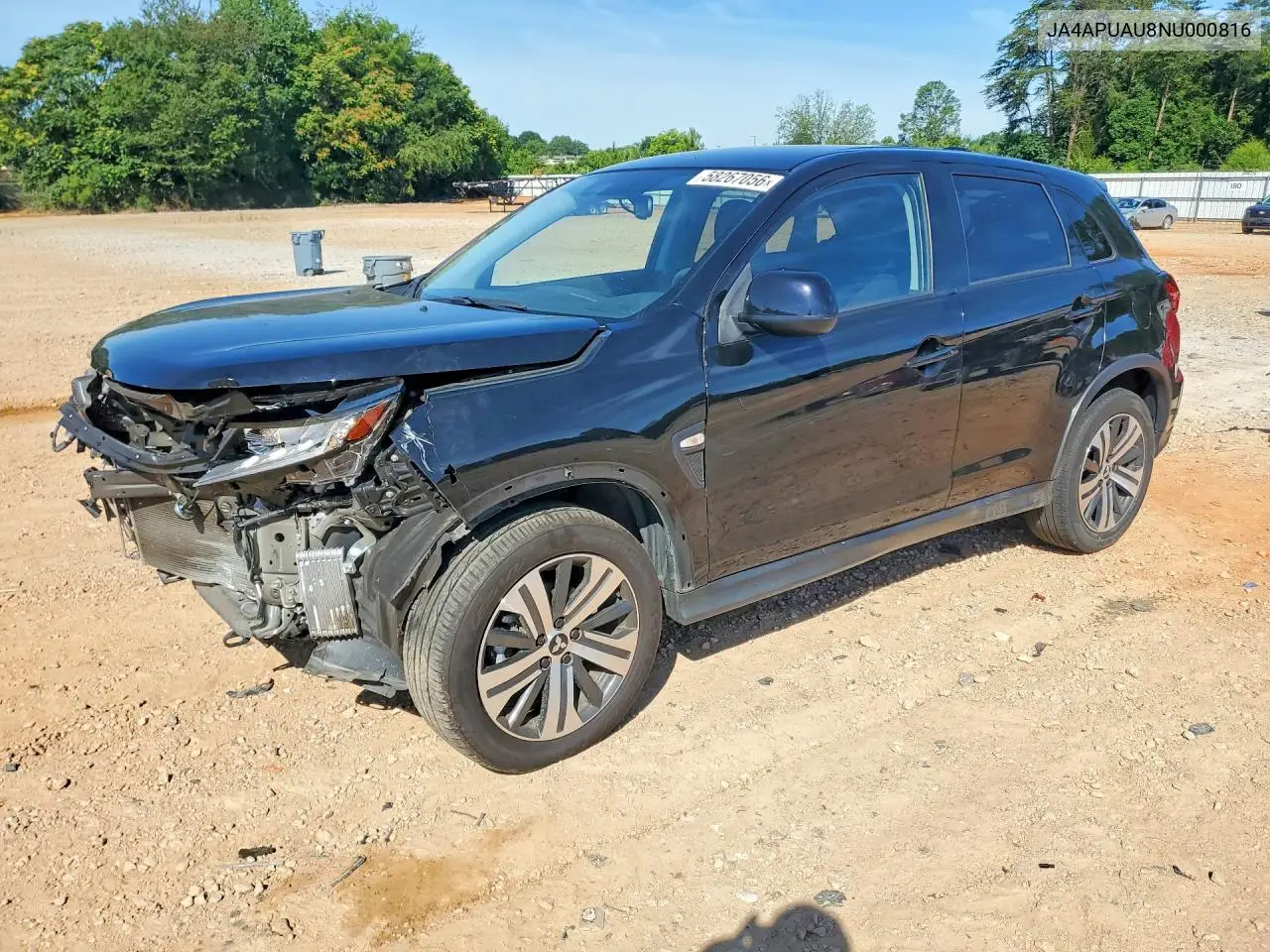 2022 Mitsubishi Outlander Sport Es VIN: JA4APUAU8NU000816 Lot: 58267056