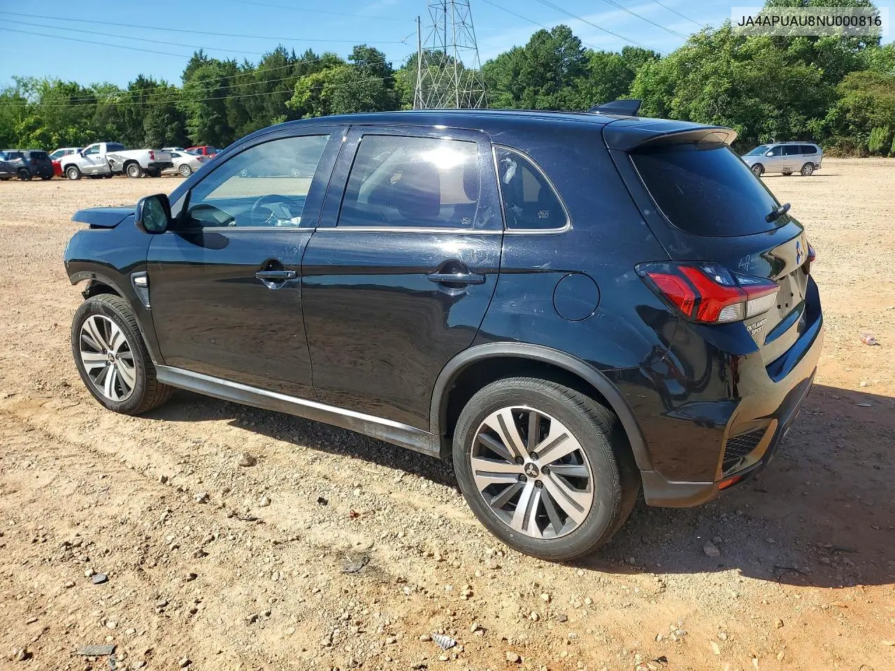 2022 Mitsubishi Outlander Sport Es VIN: JA4APUAU8NU000816 Lot: 58267056
