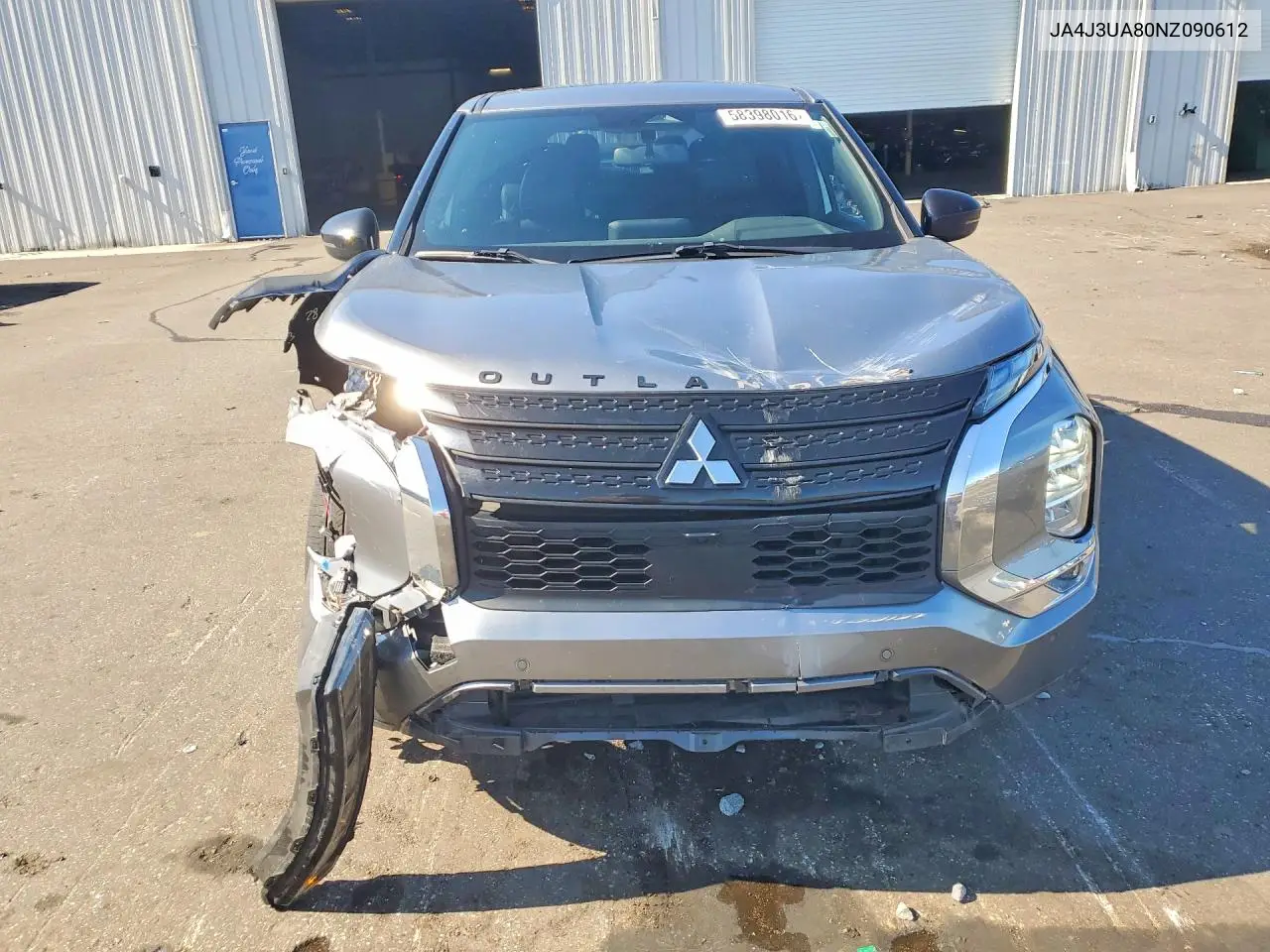 2022 Mitsubishi Outlander Se VIN: JA4J3UA80NZ090612 Lot: 58398016