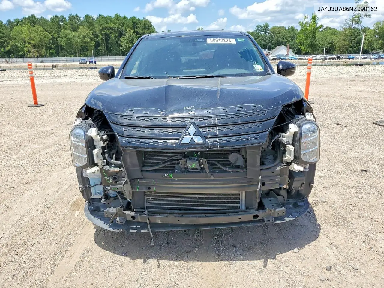 2022 Mitsubishi Outlander Se VIN: JA4J3UA86NZ090162 Lot: 58913226