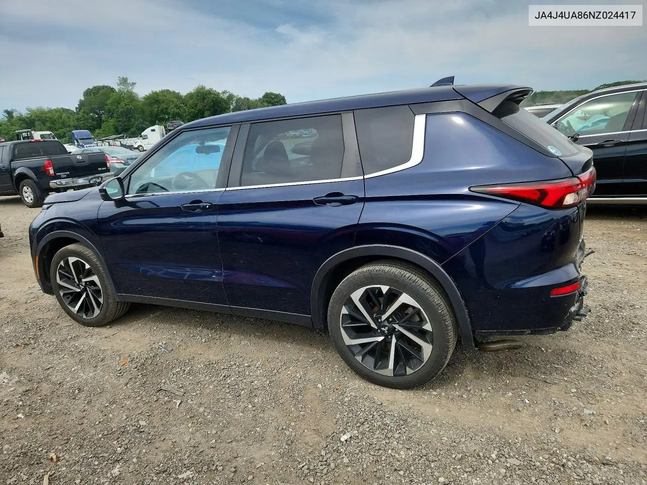 2022 Mitsubishi Outlander Se VIN: JA4J4UA86NZ024417 Lot: 60618316