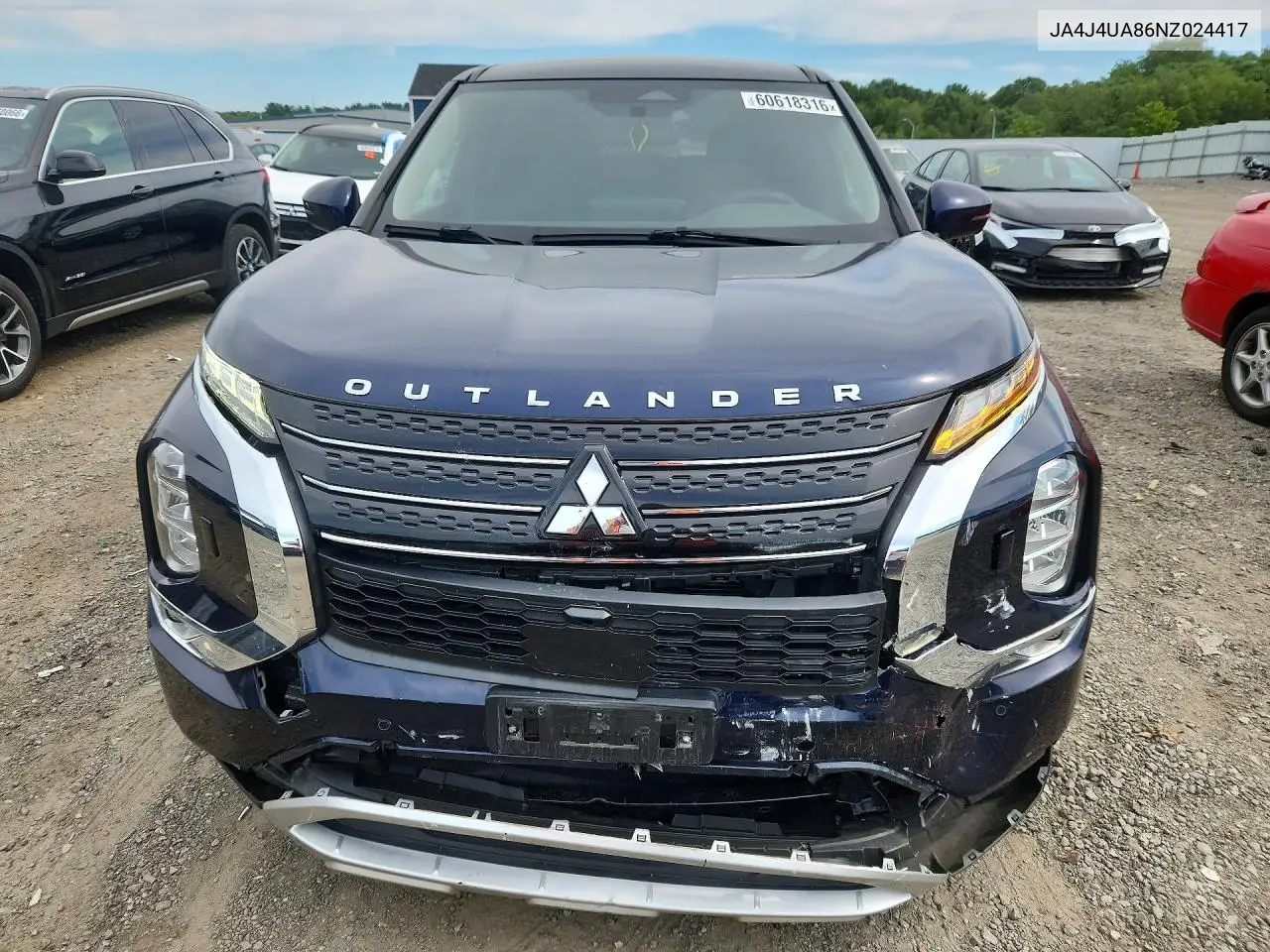 2022 Mitsubishi Outlander Se VIN: JA4J4UA86NZ024417 Lot: 60618316