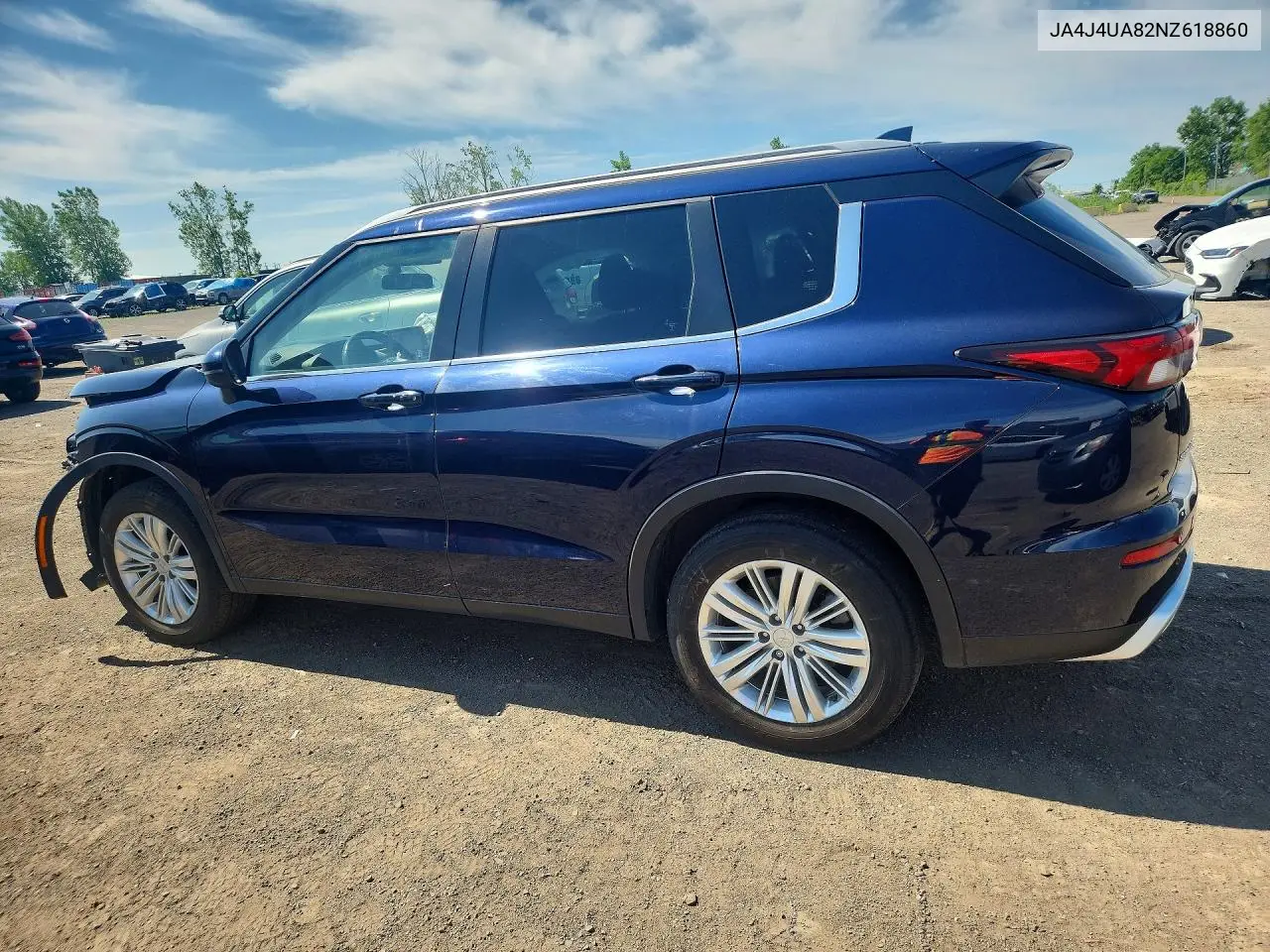 2022 Mitsubishi Outlander Se VIN: JA4J4UA82NZ618860 Lot: 61004356