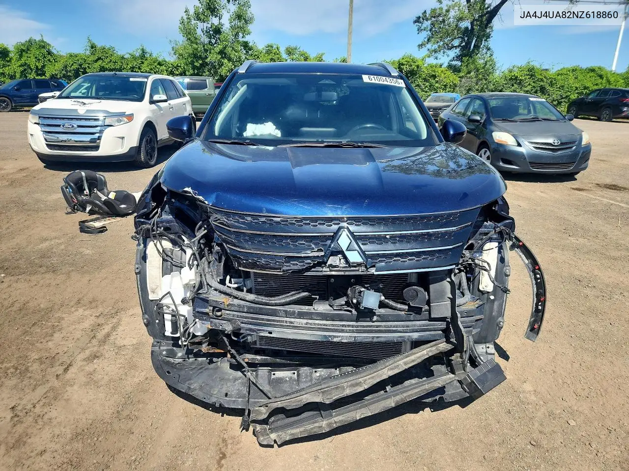 2022 Mitsubishi Outlander Se VIN: JA4J4UA82NZ618860 Lot: 61004356