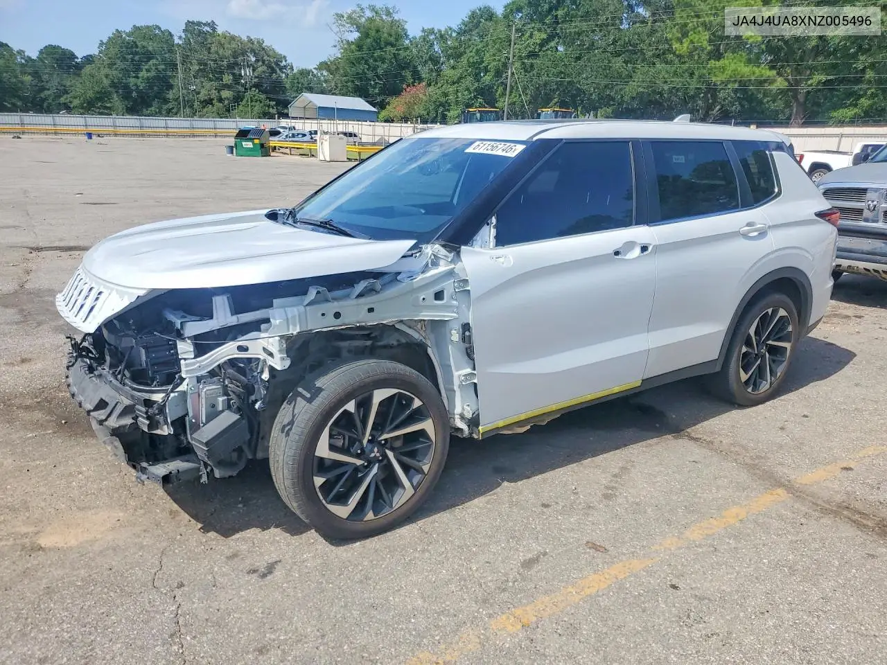 2022 Mitsubishi Outlander Se VIN: JA4J4UA8XNZ005496 Lot: 61156746