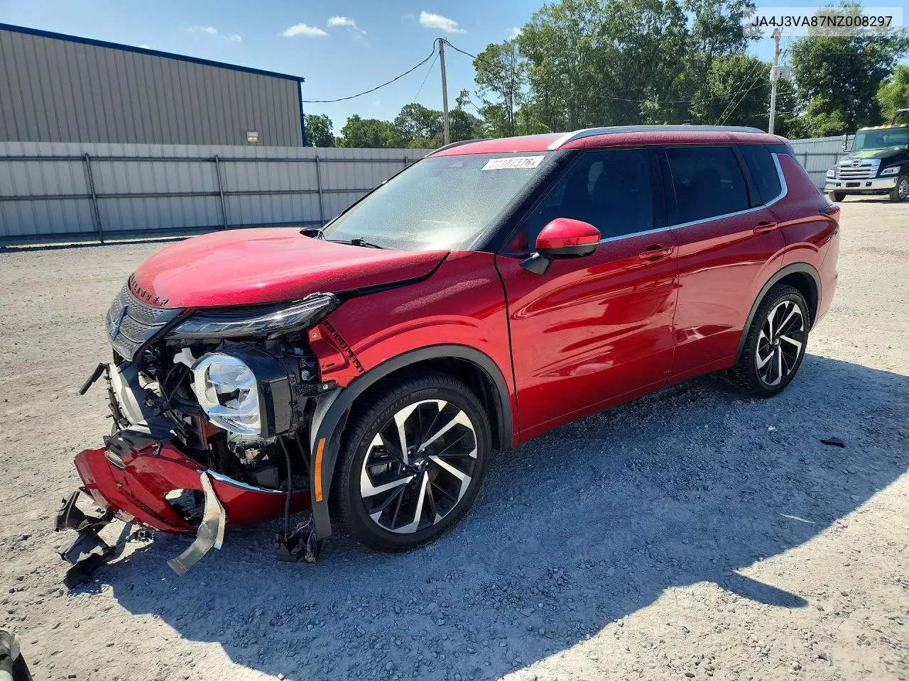 2022 Mitsubishi Outlander Sel VIN: JA4J3VA87NZ008297 Lot: 61187376
