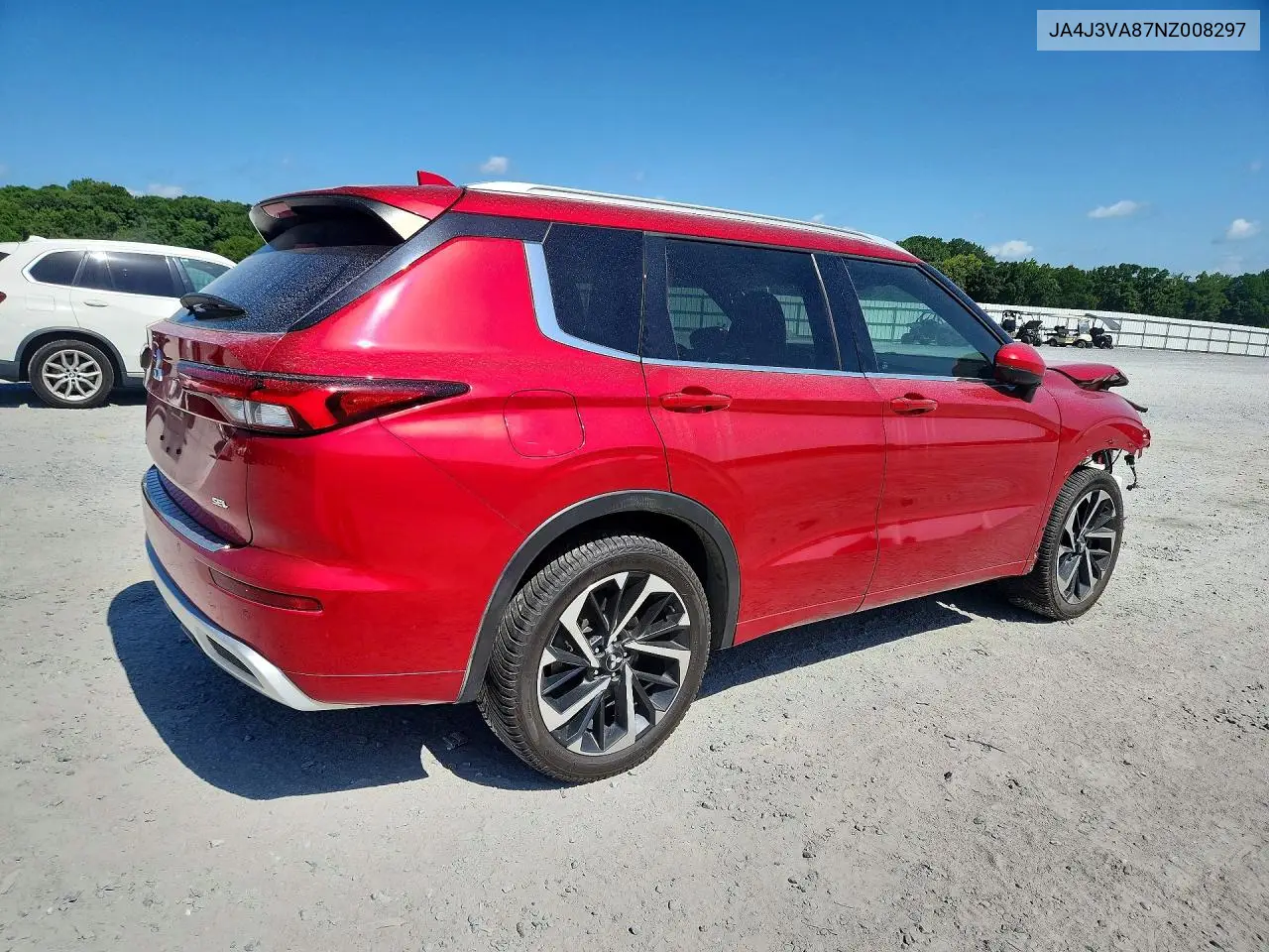 2022 Mitsubishi Outlander Sel VIN: JA4J3VA87NZ008297 Lot: 61187376