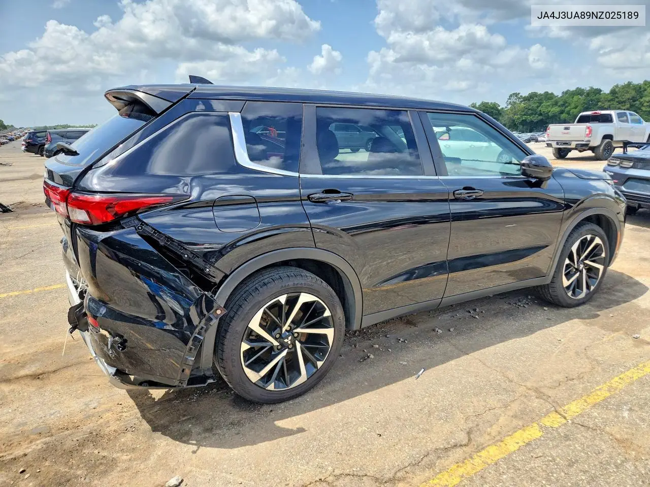 2022 Mitsubishi Outlander Se/Black Edition VIN: JA4J3UA89NZ025189 Lot: 61570786