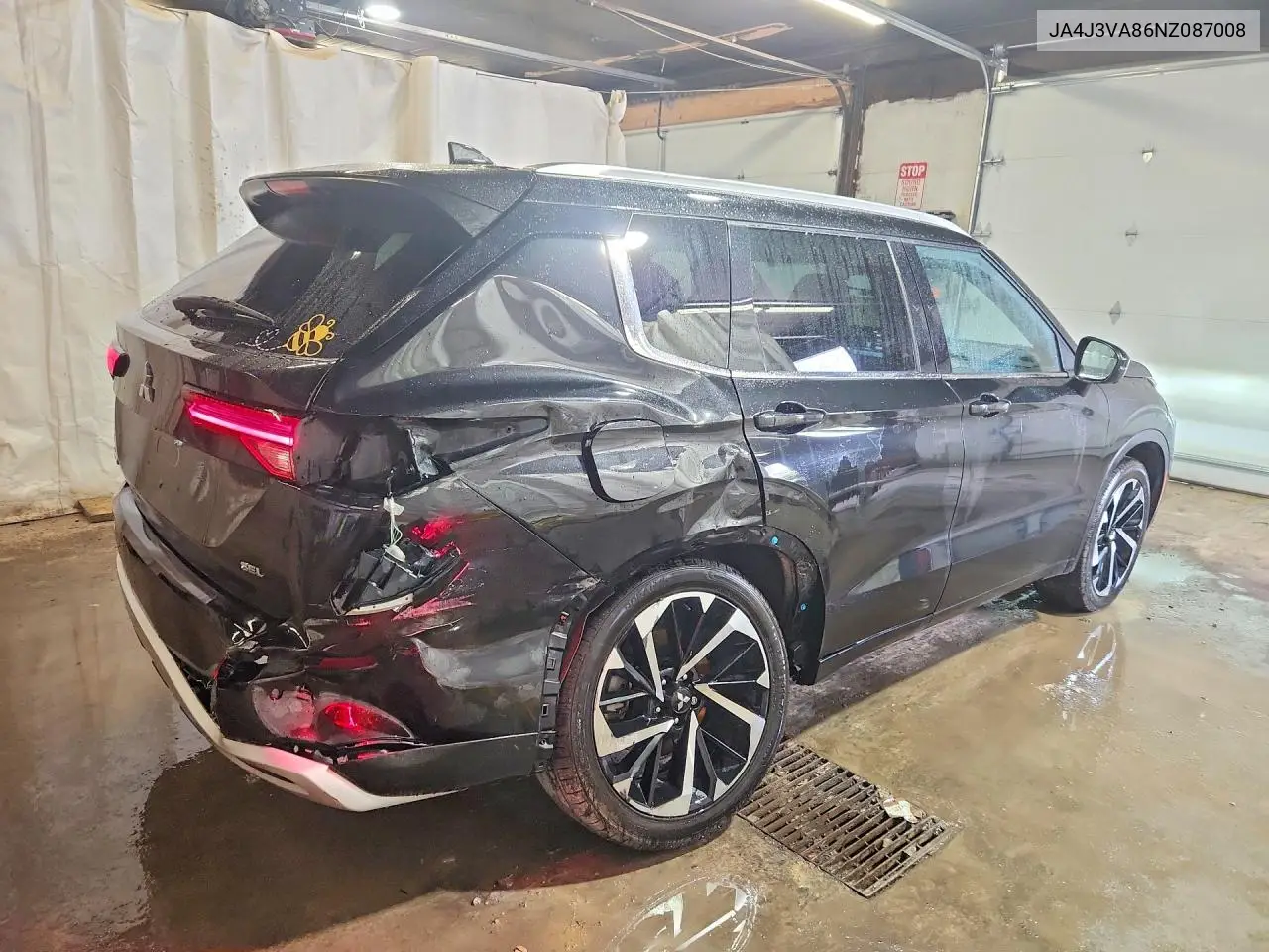2022 Mitsubishi Outlander Sel VIN: JA4J3VA86NZ087008 Lot: 61598466