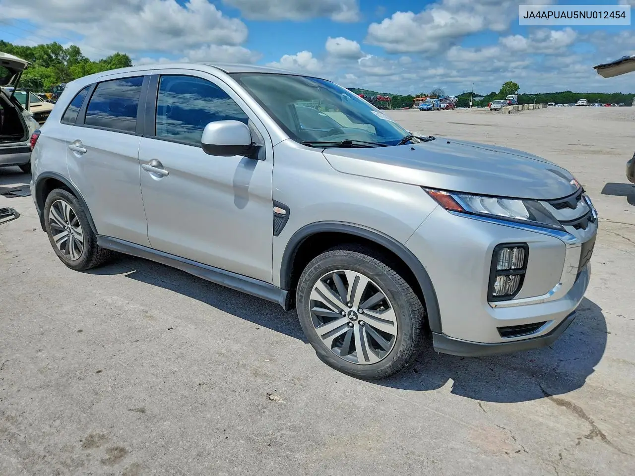 2022 Mitsubishi Outlander Sport Es VIN: JA4APUAU5NU012454 Lot: 61712486