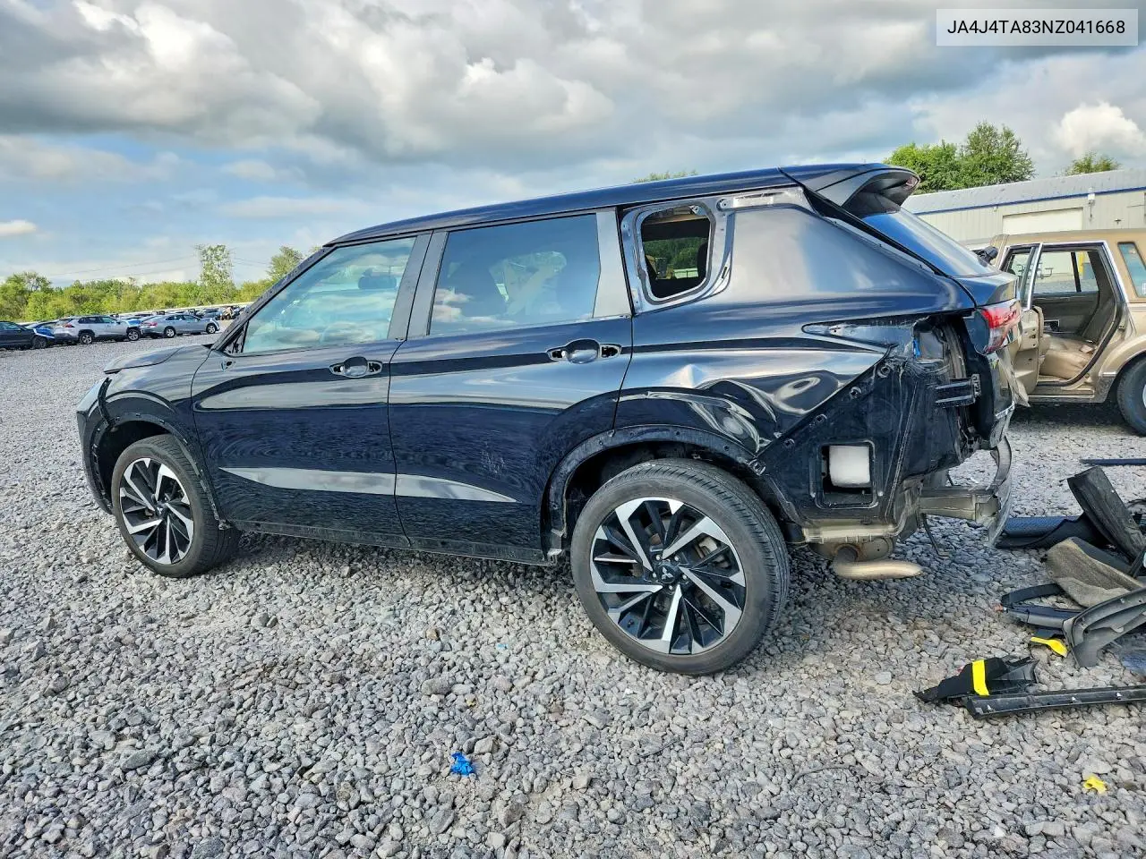 2022 Mitsubishi Outlander Es VIN: JA4J4TA83NZ041668 Lot: 61768216