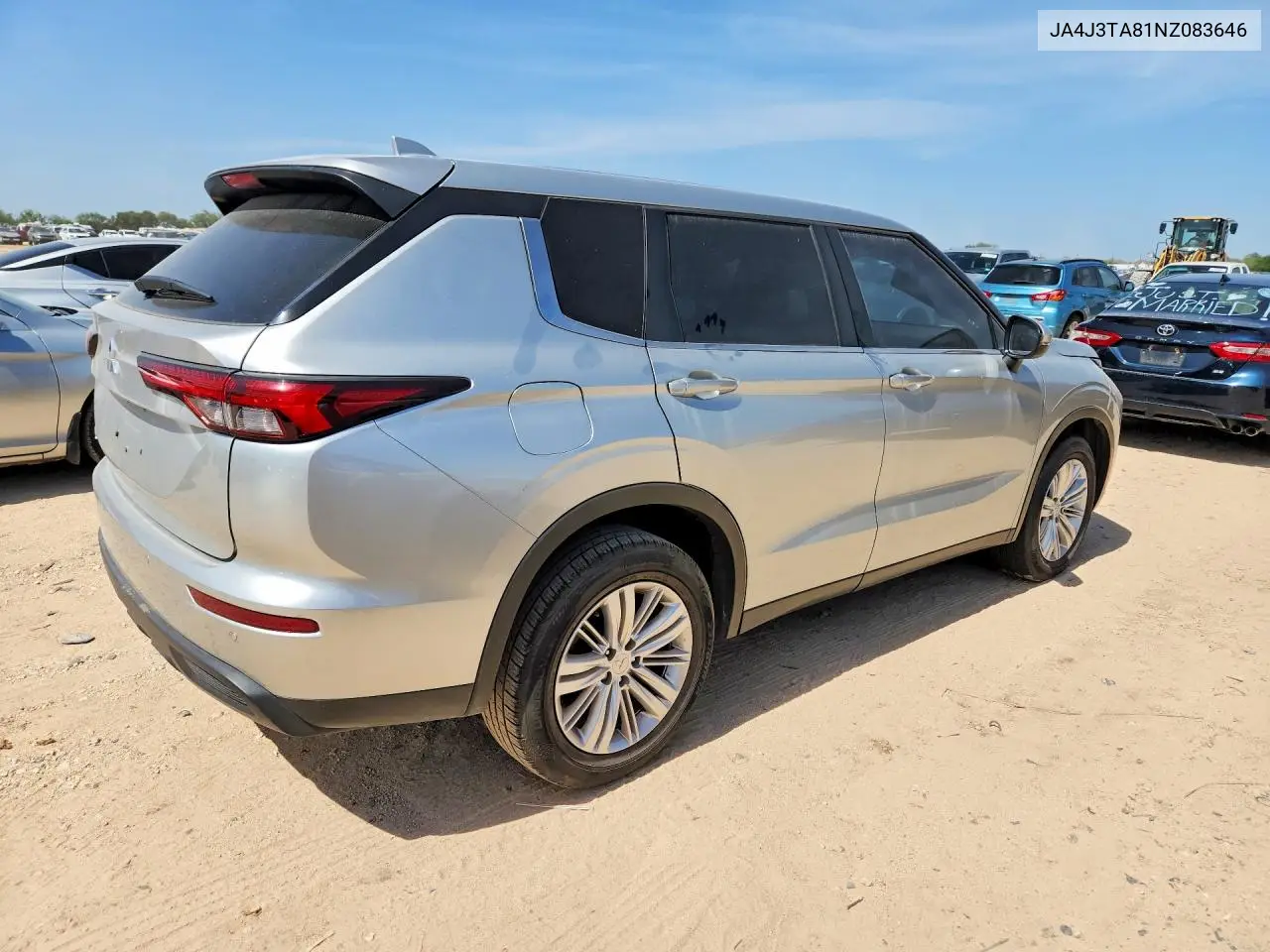 2022 Mitsubishi Outlander Es VIN: JA4J3TA81NZ083646 Lot: 61886706