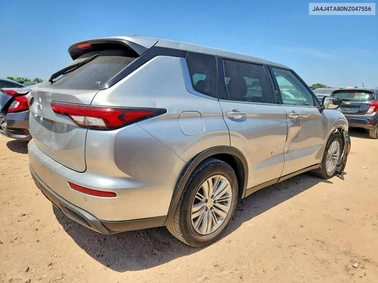 2022 Mitsubishi Outlander Es VIN: JA4J4TA80NZ047556 Lot: 62153166