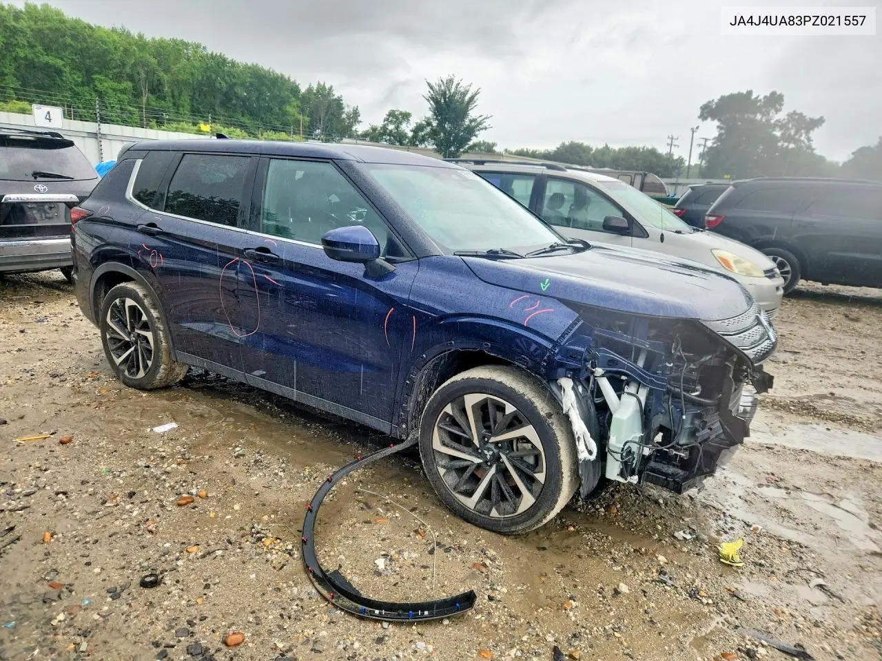 2023 Mitsubishi Outlander Se VIN: JA4J4UA83PZ021557 Lot: 59122476