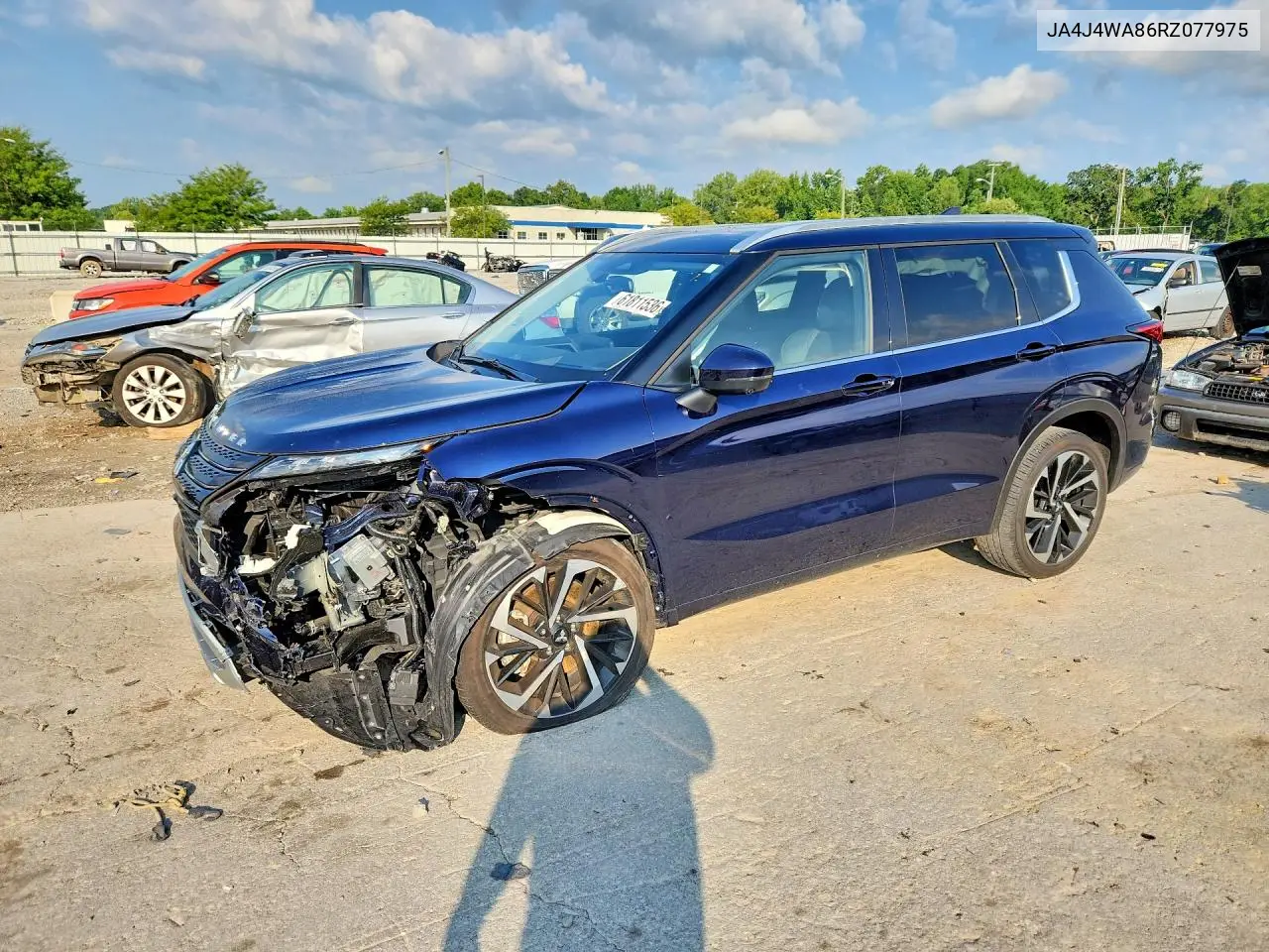 2024 Mitsubishi Outlander Sel VIN: JA4J4WA86RZ077975 Lot: 61811536