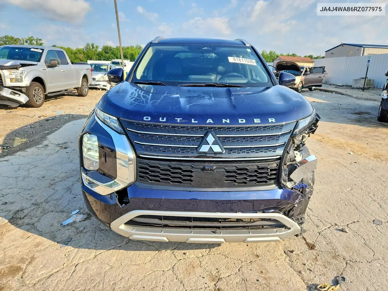 2024 Mitsubishi Outlander Sel VIN: JA4J4WA86RZ077975 Lot: 61811536