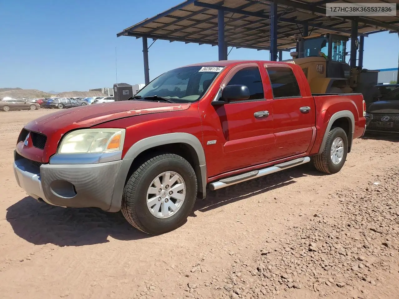 2006 Mitsubishi Raider Durocross VIN: 1Z7HC38K36S537836 Lot: 56256176