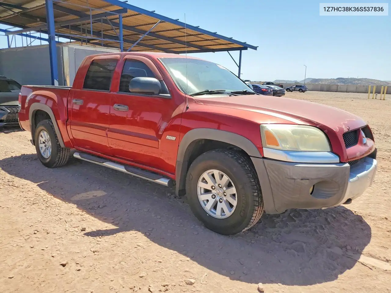 2006 Mitsubishi Raider Durocross VIN: 1Z7HC38K36S537836 Lot: 56256176