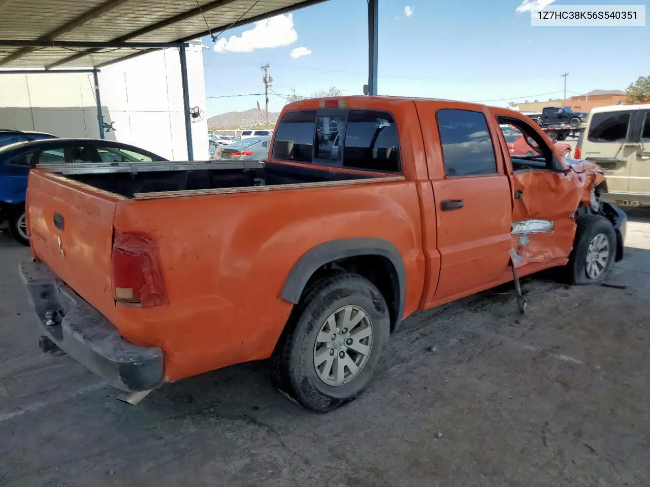 2006 Mitsubishi Raider Durocross VIN: 1Z7HC38K56S540351 Lot: 72062875