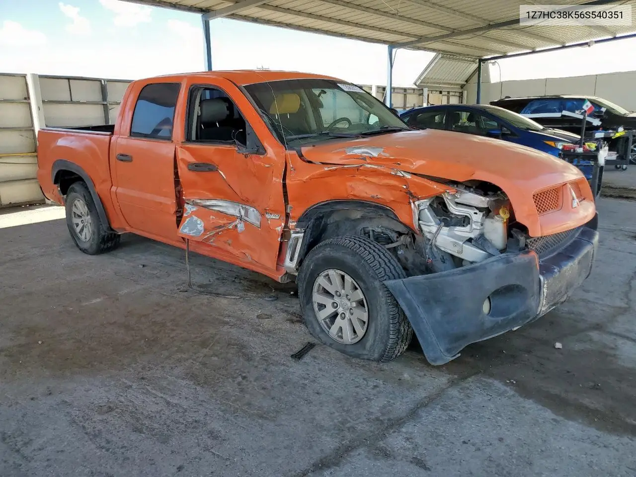 2006 Mitsubishi Raider Durocross VIN: 1Z7HC38K56S540351 Lot: 72062875