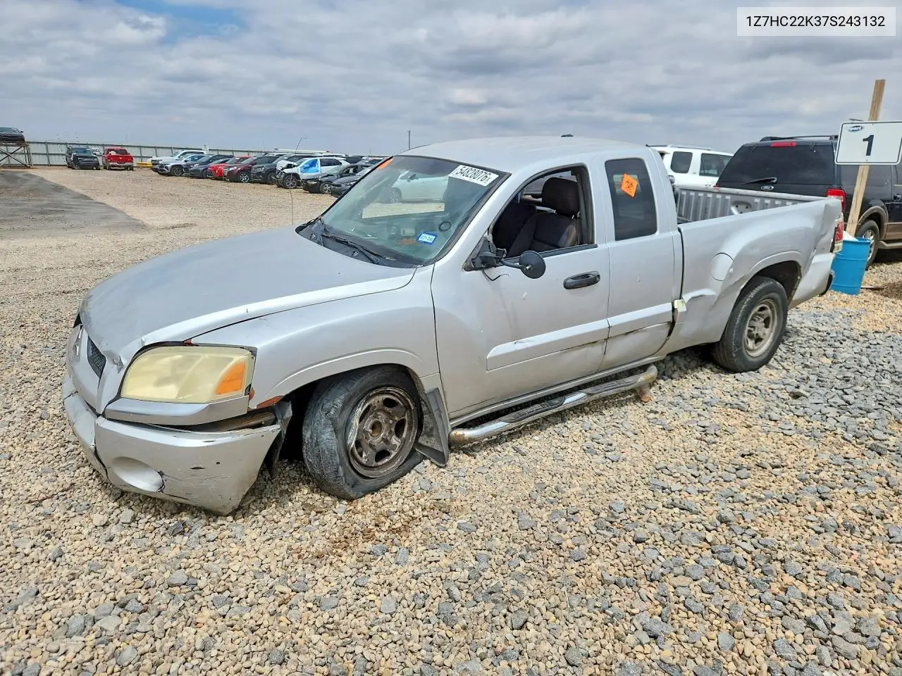 2007 Mitsubishi Raider Ls VIN: 1Z7HC22K37S243132 Lot: 54828076