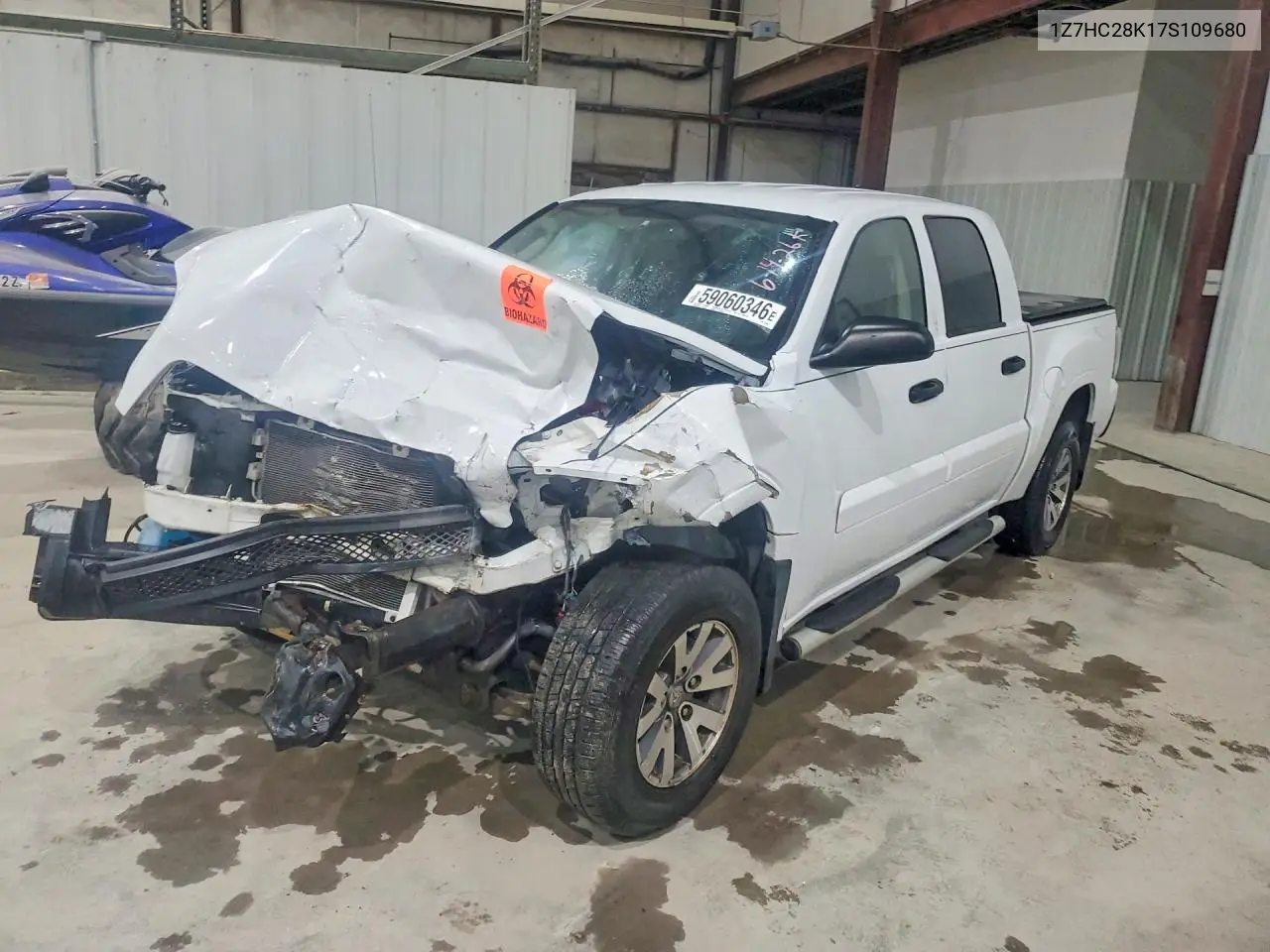 2007 Mitsubishi Raider Ls VIN: 1Z7HC28K17S109680 Lot: 59060346