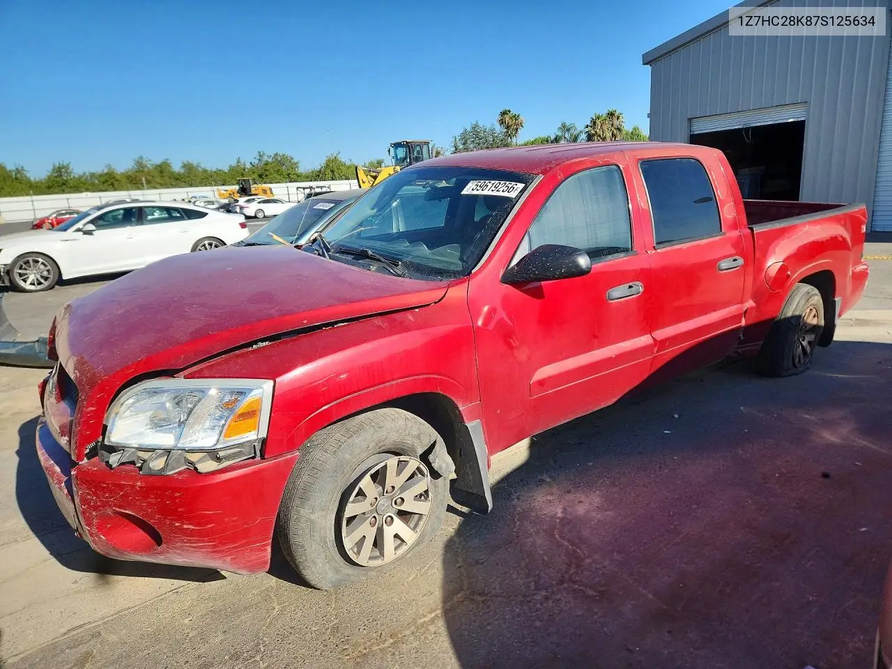 2007 Mitsubishi Raider Ls VIN: 1Z7HC28K87S125634 Lot: 59619256