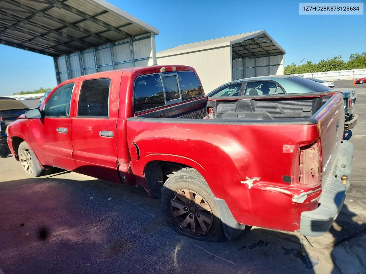 2007 Mitsubishi Raider Ls VIN: 1Z7HC28K87S125634 Lot: 59619256