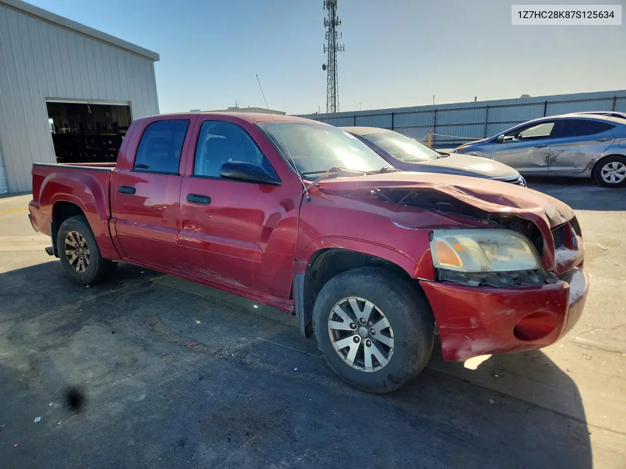 2007 Mitsubishi Raider Ls VIN: 1Z7HC28K87S125634 Lot: 59619256
