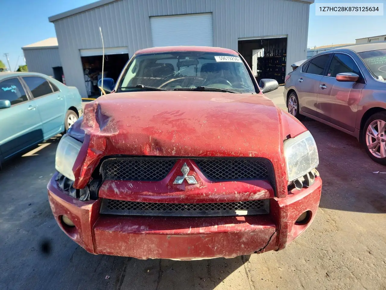 2007 Mitsubishi Raider Ls VIN: 1Z7HC28K87S125634 Lot: 59619256