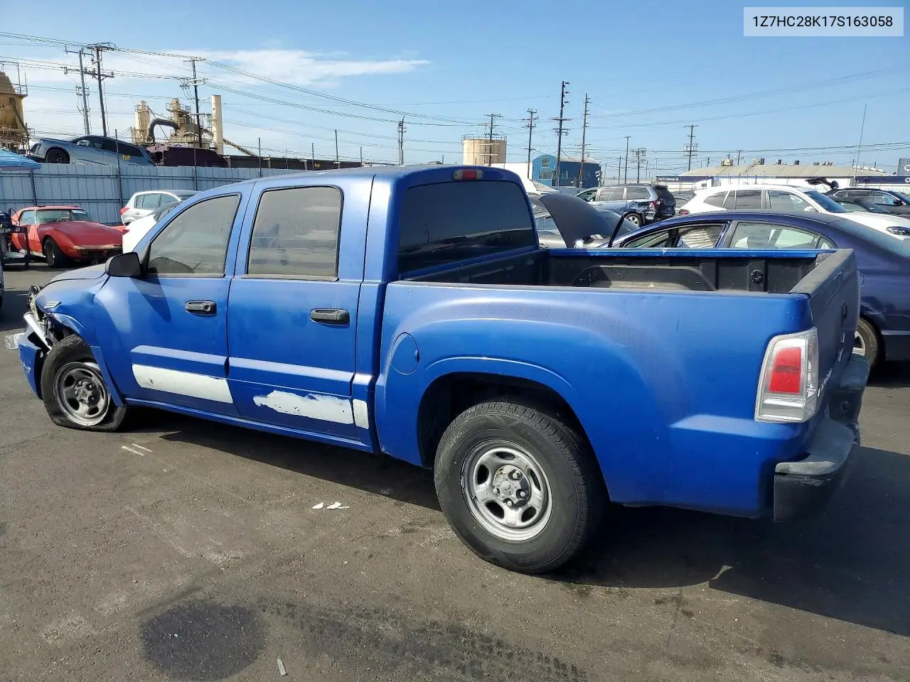 2007 Mitsubishi Raider Ls VIN: 1Z7HC28K17S163058 Lot: 61931166