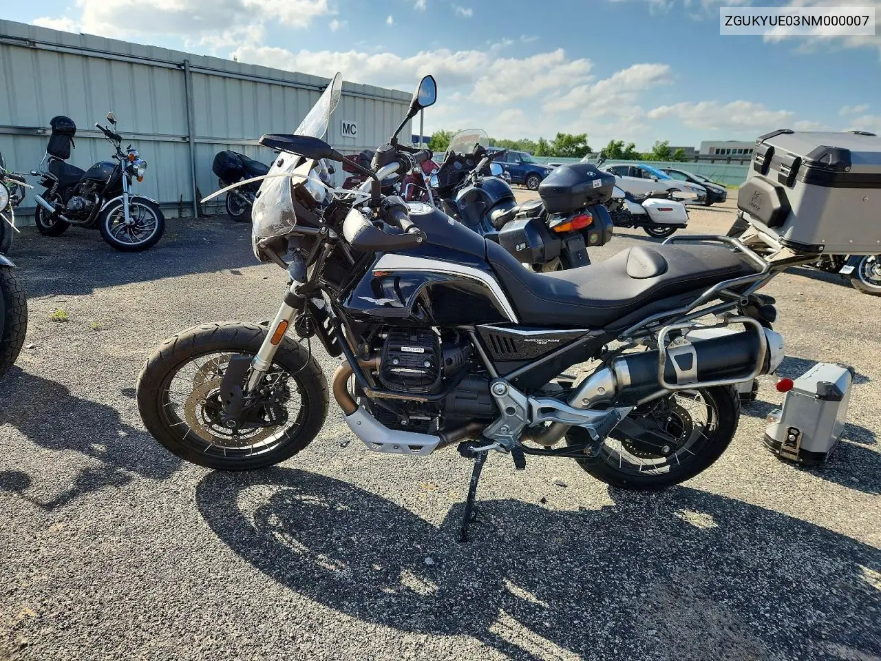 2022 Moto Guzzi V85 Tt Guardia D'onore VIN: ZGUKYUE03NM000007 Lot: 58957366