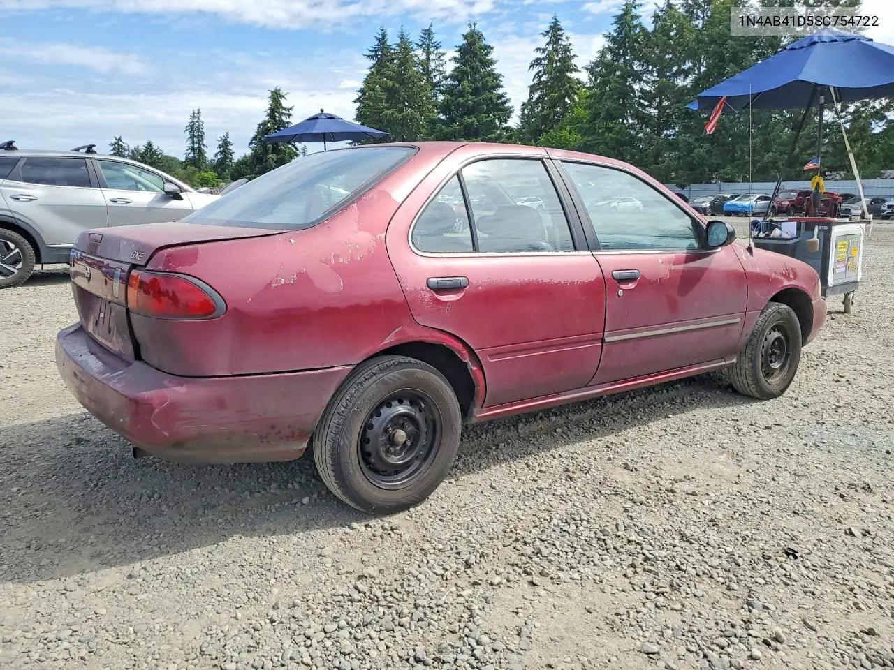 1995 Nissan Sentra Base VIN: 1N4AB41D5SC754722 Lot: 55914446