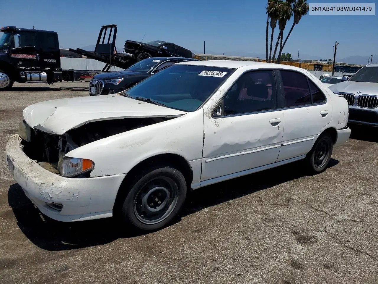 1998 Nissan Sentra Base VIN: 3N1AB41D8WL041479 Lot: 58283546