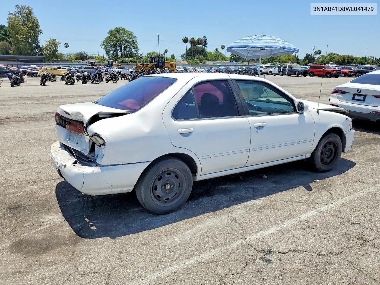 1998 Nissan Sentra Base VIN: 3N1AB41D8WL041479 Lot: 58283546