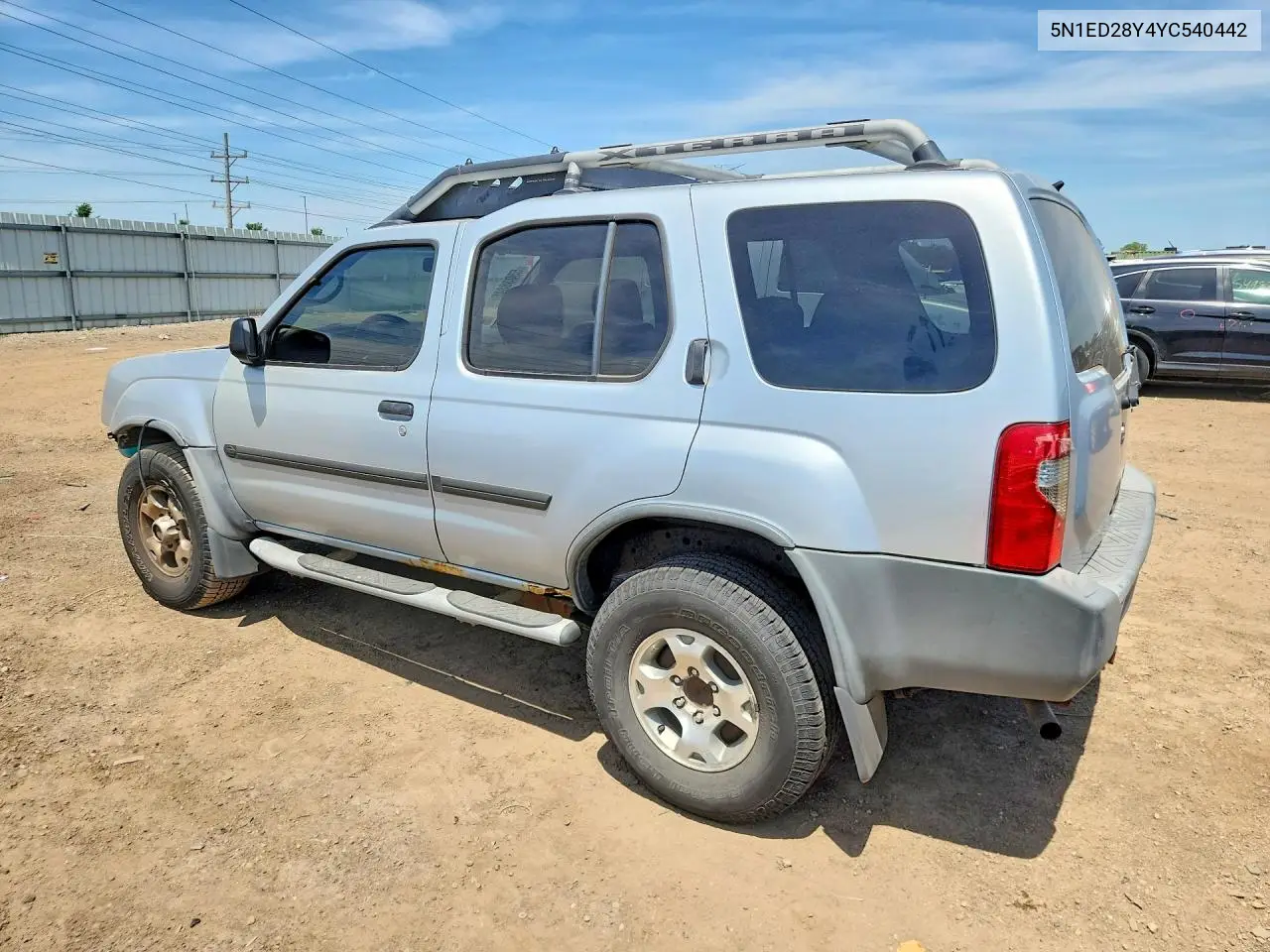 2000 Nissan Xterra Xe-V6 VIN: 5N1ED28Y4YC540442 Lot: 55038846