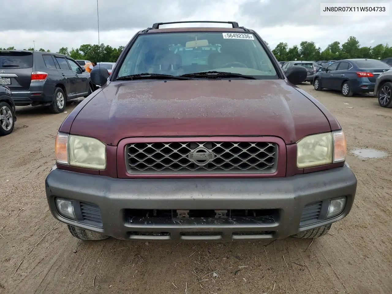 2001 Nissan Pathfinder Se VIN: JN8DR07X11W504733 Lot: 56492336