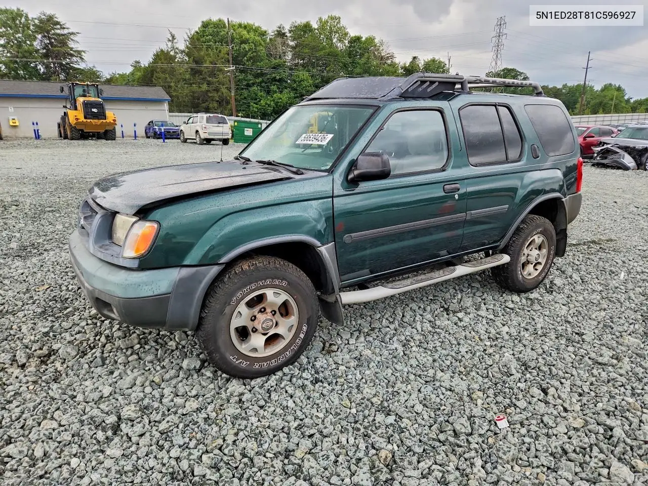 2001 Nissan Xterra Xe-V6 VIN: 5N1ED28T81C596927 Lot: 58639436