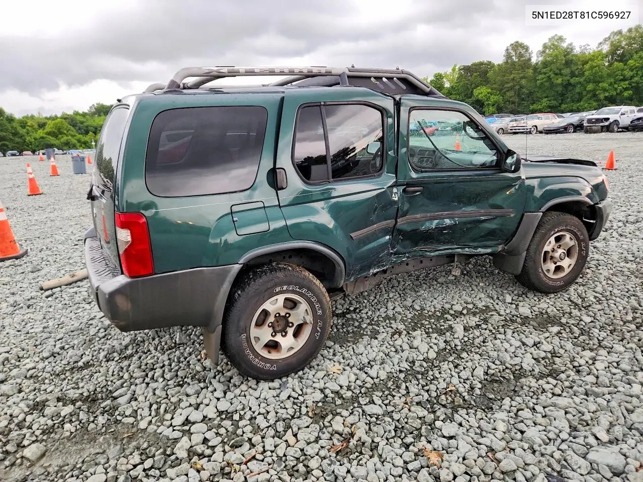 2001 Nissan Xterra Xe-V6 VIN: 5N1ED28T81C596927 Lot: 58639436