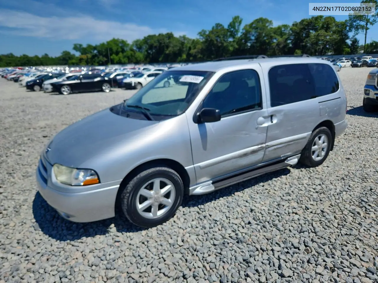 2002 Nissan Quest Gle VIN: 4N2ZN17T02D802152 Lot: 56114956