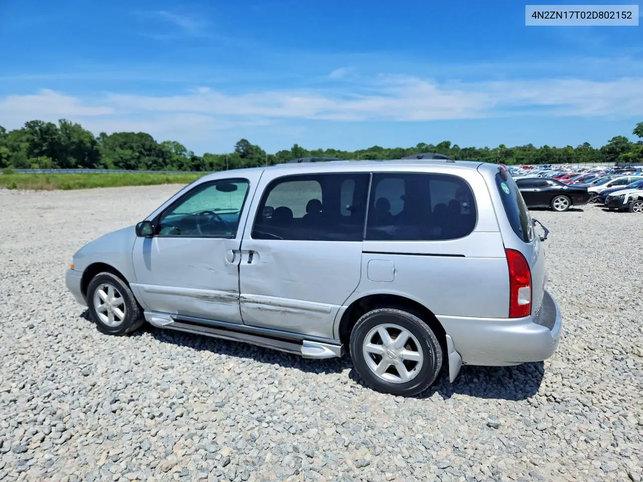 2002 Nissan Quest Gle VIN: 4N2ZN17T02D802152 Lot: 56114956