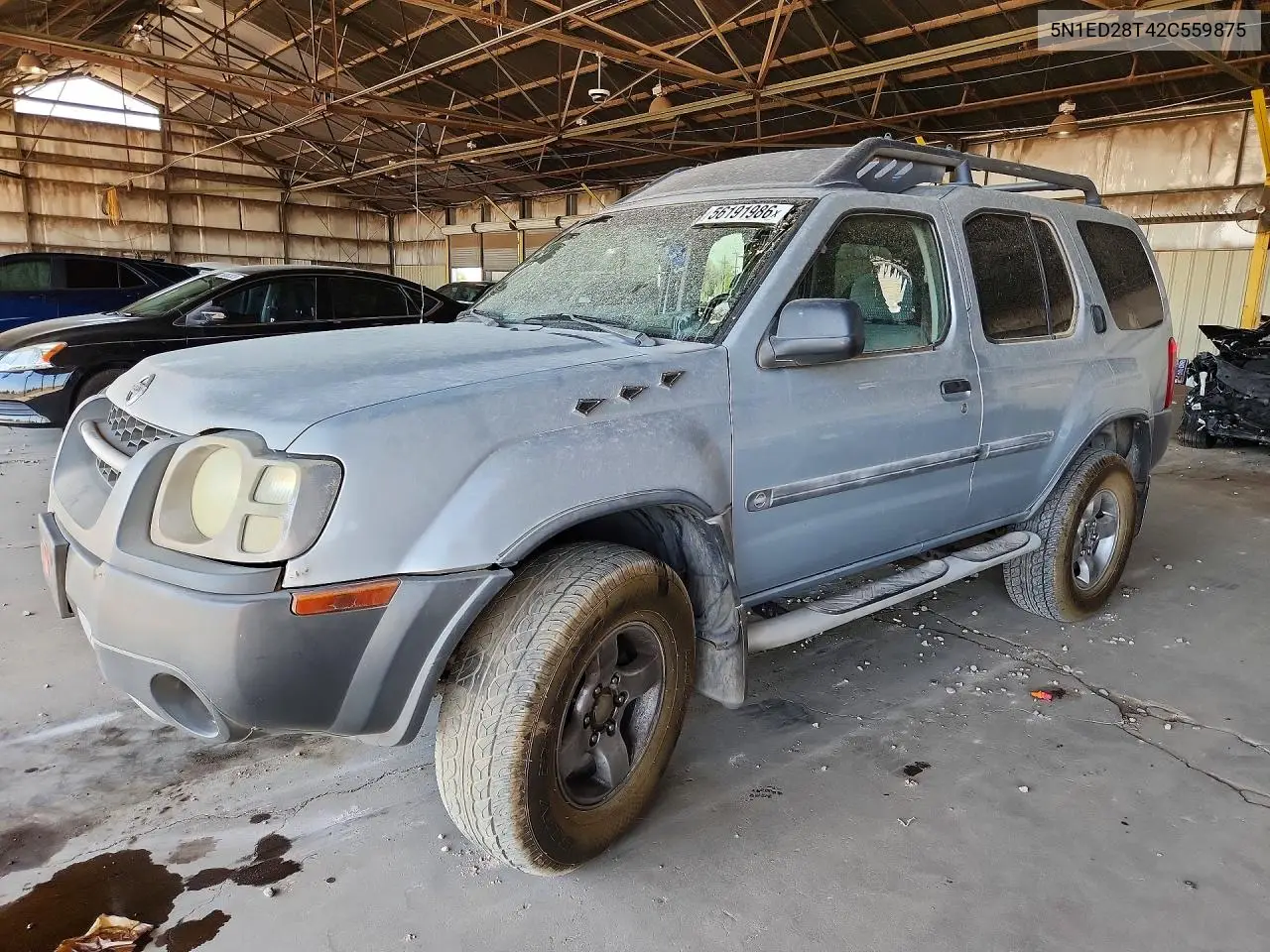 2002 Nissan Xterra Xe-V6 VIN: 5N1ED28T42C559875 Lot: 56191986