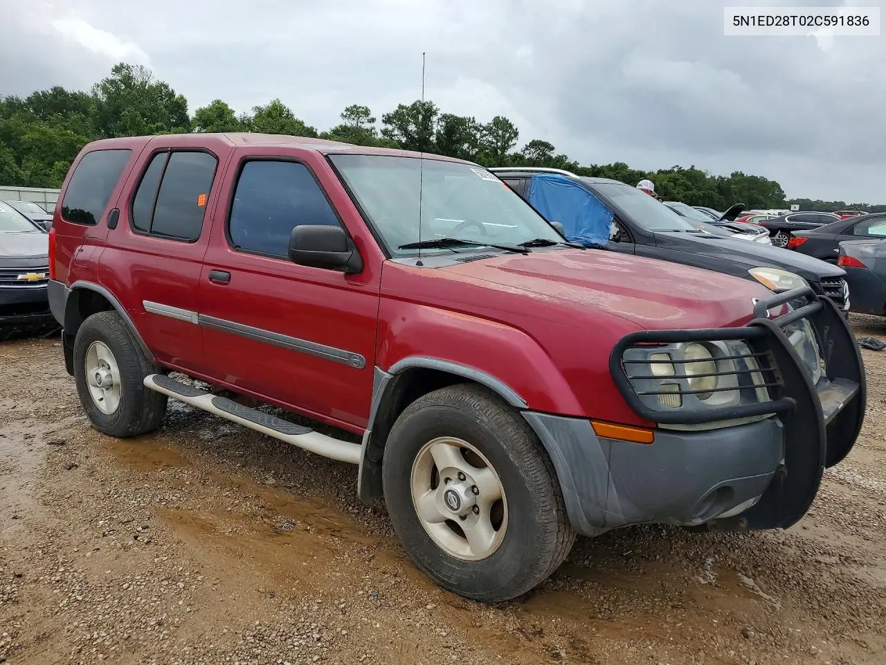 2002 Nissan Xterra Xe-V6 VIN: 5N1ED28T02C591836 Lot: 56796926